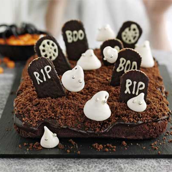 Haunted Graveyard Cake